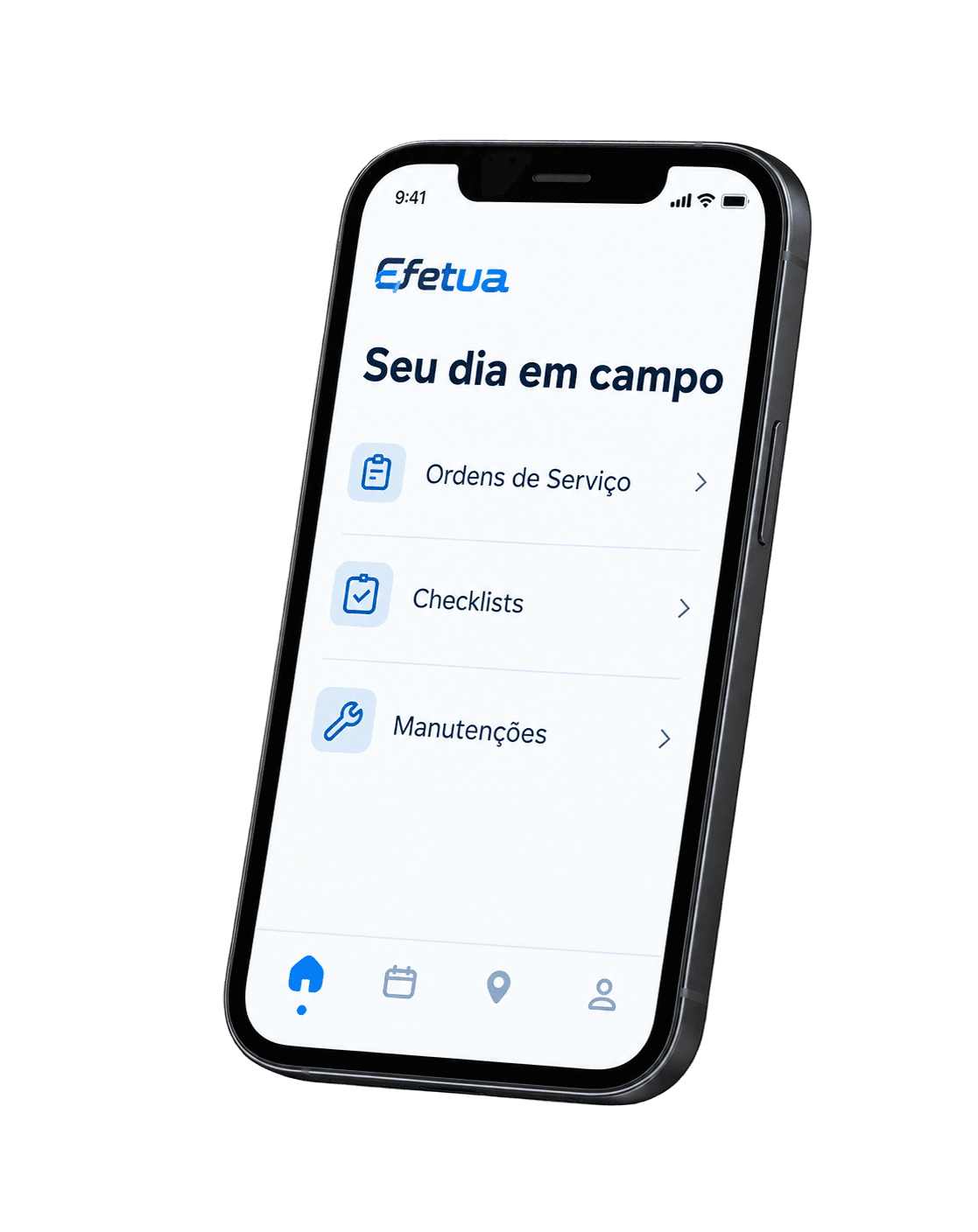 Aplicativo Efetua em smartphone